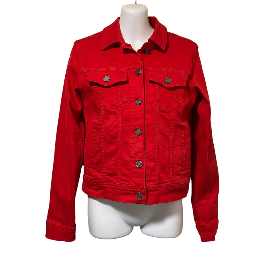 KanCan Red Jean Jacket